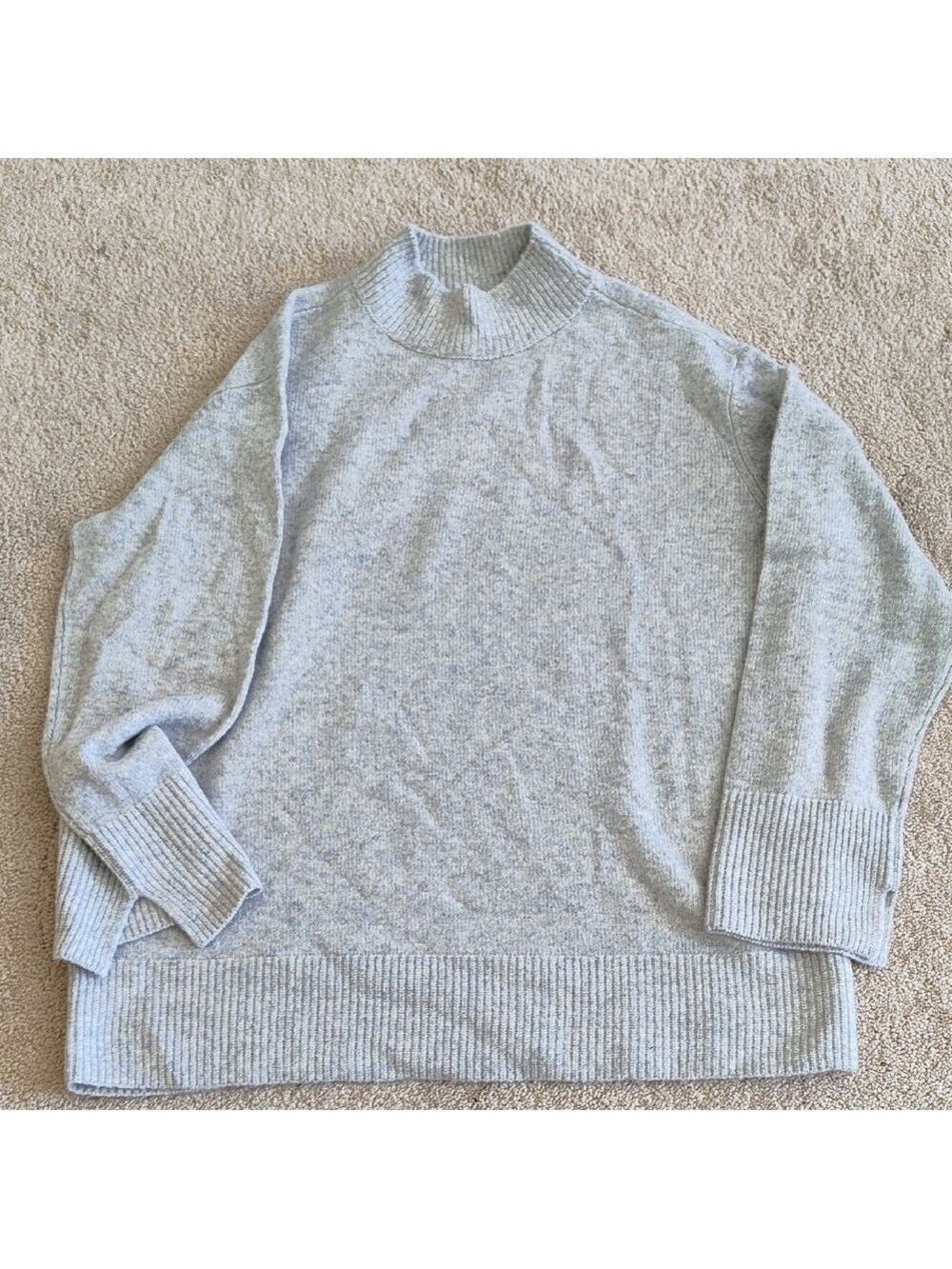Light Gray Turtleneck Sweater